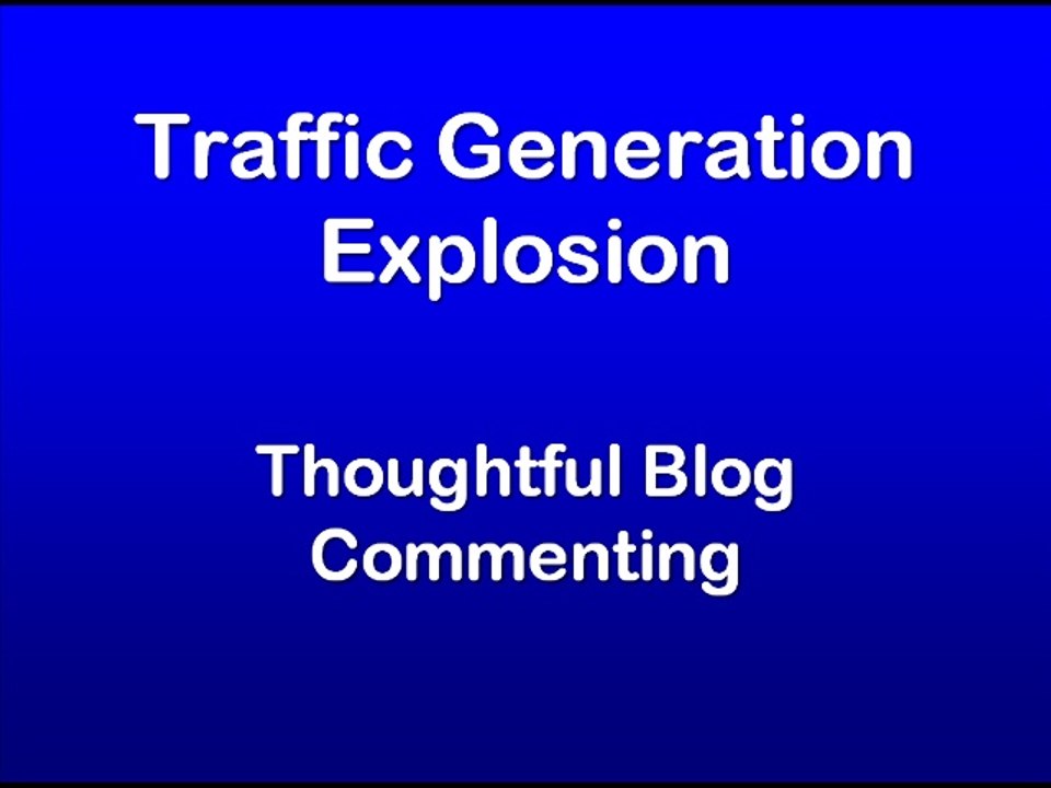 Method #4: Blog Commenting
