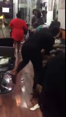 Women Fight in a Nairobi Hair Salon For A 'Sponsor' Sugar Daddy Man_HD