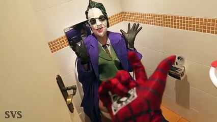 Spiderman vs Joker - Toilet Battle in Real Life | Death Match