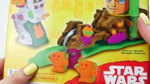 PLAY DOH Star Wars Mission on Endor Can-Heads playset Playdough Battles toys