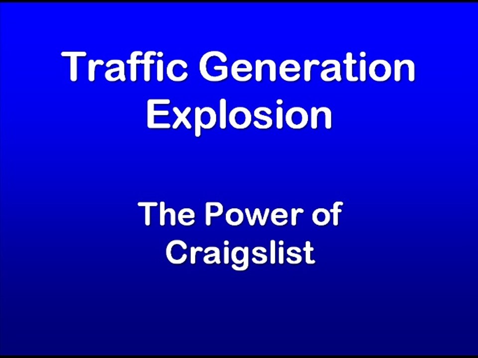 Method #12: The Power of Craigslist