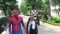 Frozen Elsa vs Spiderman vs Venom theft Diamond Joker pranks Funny Superheroes in real lif