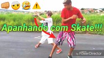 TRETA NO MEIO DO VÍDEO!Em: GAME OF SKATE(Ft. Anderson Silva) / Sai do Tédio!