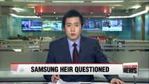 Samsung heir apparent Lee Jae-yong called in for questioning on Sunday
