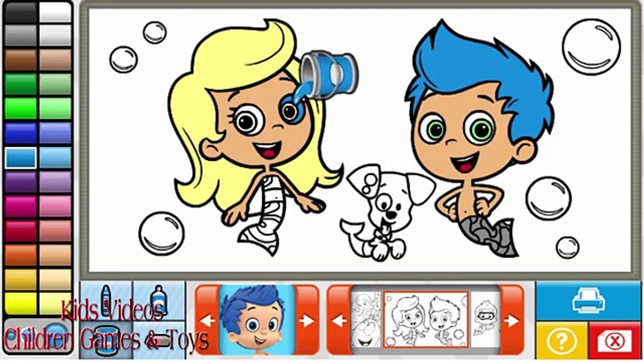 Bubble Guppies - Full Coloring Book for Kids - Painting Games - Bubble Guppies Colouring G