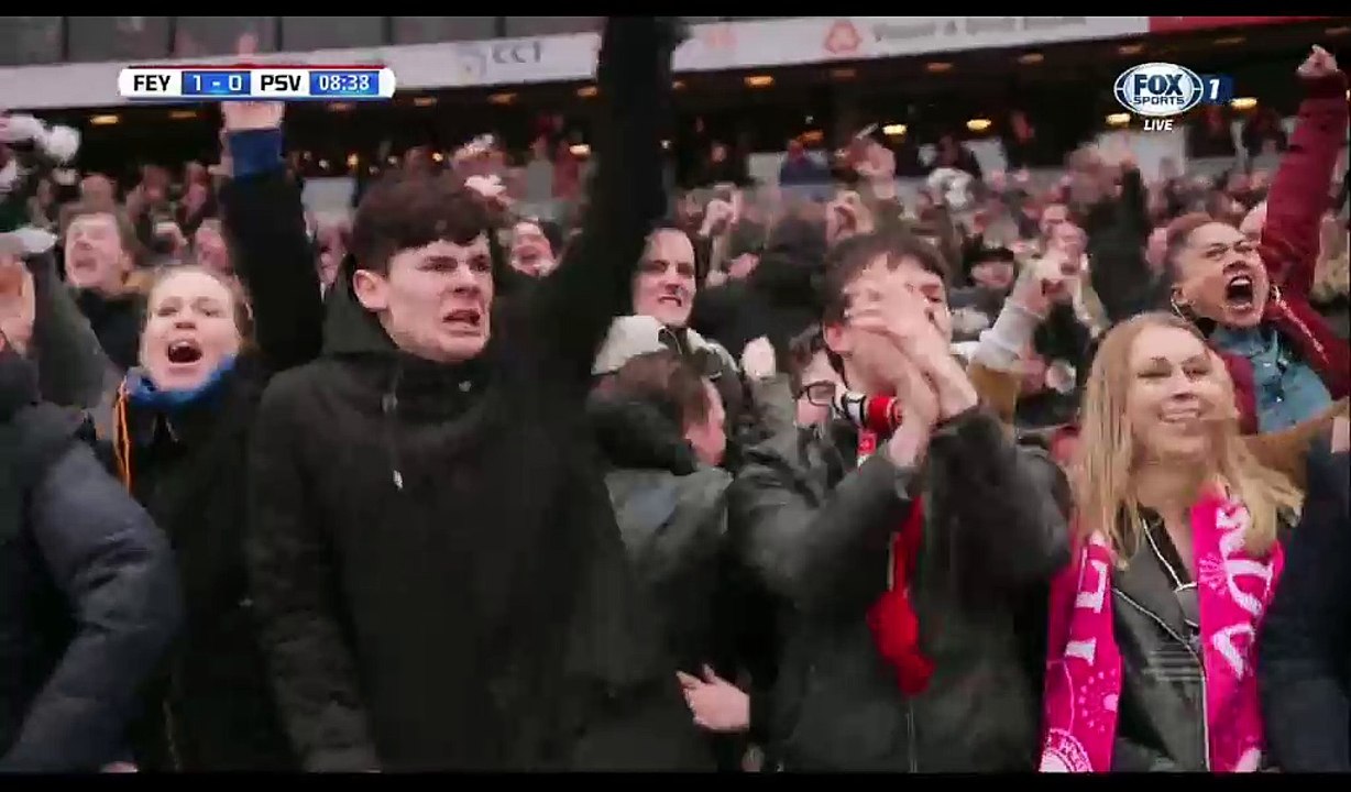 Jens Toornstra Goal HD - Feyenoord 1-0 PSV - 26.02.2017