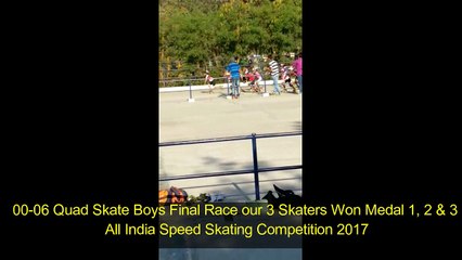 Quad Skaters Final Race at All India Skating Competition 2017