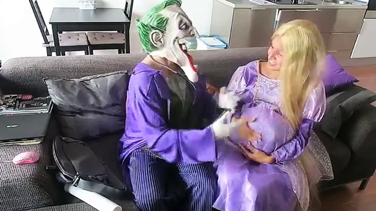 PREGNANT RAPUNZEL vs DOCTOR! w/ Pregnant Frozen Elsa, Spiderman vs Joker, Maleficent! Superhero Fun
