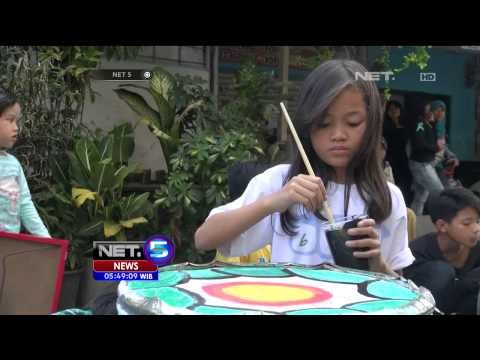 Ngabuburit Anak - anak Dengan Melukis Tong Sampah di Bandung - NET5