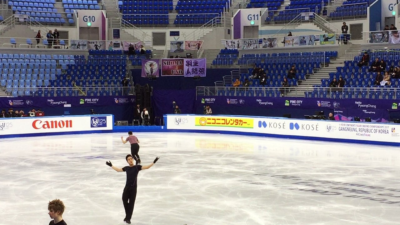 Patrick Chan 4CC 2017 FS practice 15022017