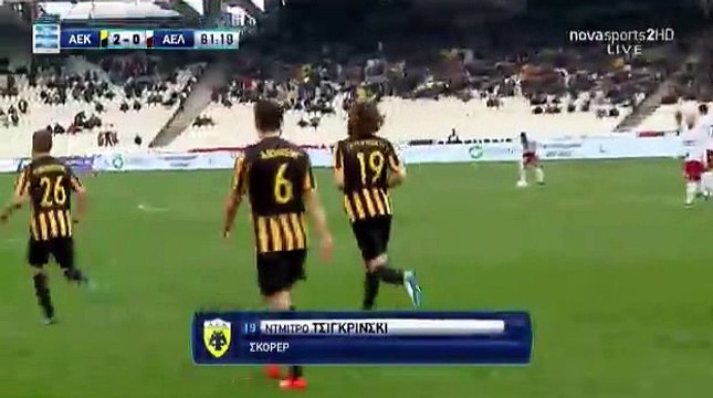 Dmytro Chygrynskiy GOAL HD - AEK Athens FC 2-0 AEL Larissa 26.02.2017
