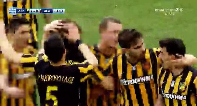 Dmytro Chygrynskiy Goal HD - AEK 2 - 0 AEL Larissa 26.02.2017