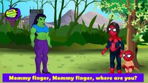 Dedo De La Colección De La Familia|Superman Vs Batman Hulk Vs Spiderman Spiderman Vs Venom FingerFam