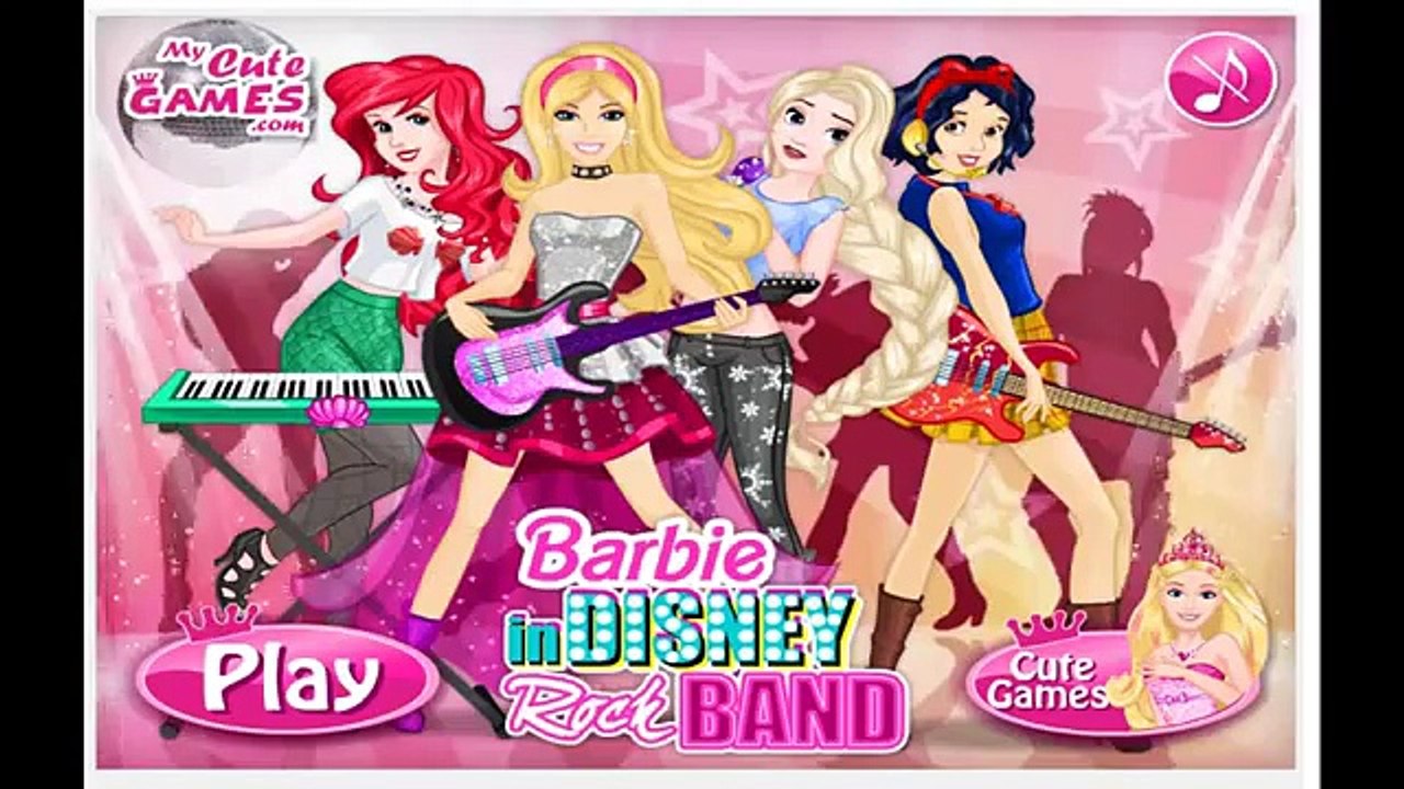 Barbie in Disney Rock Band - Cartoon Video Game For Girls