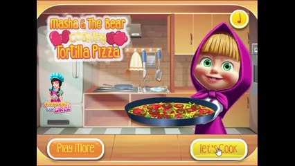 Masha And The Bear Cooking Game - Masha Cooking Tortilla Pizza