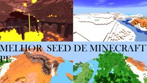 Melhor seed para minecraft PE com Biomas raros e fortaleza do nether