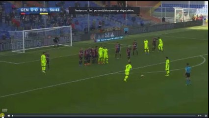 Viviani Amazing Free Kick Goal - Genoa vs Bologna 0-1  26.02.2017 (HD)