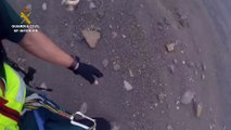Agentes del GREIM rescatan a un ciudadano alemán en el Pico Cho Marcial de Santa Cruz de Tenerife
