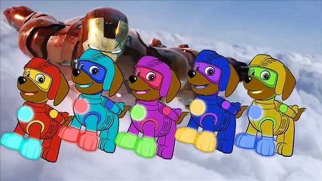 Щенячий Патруль Зума Супер Герой Железный Человек 2016 Finger Семья | Мультфильм Папа Палец Потешки Песни