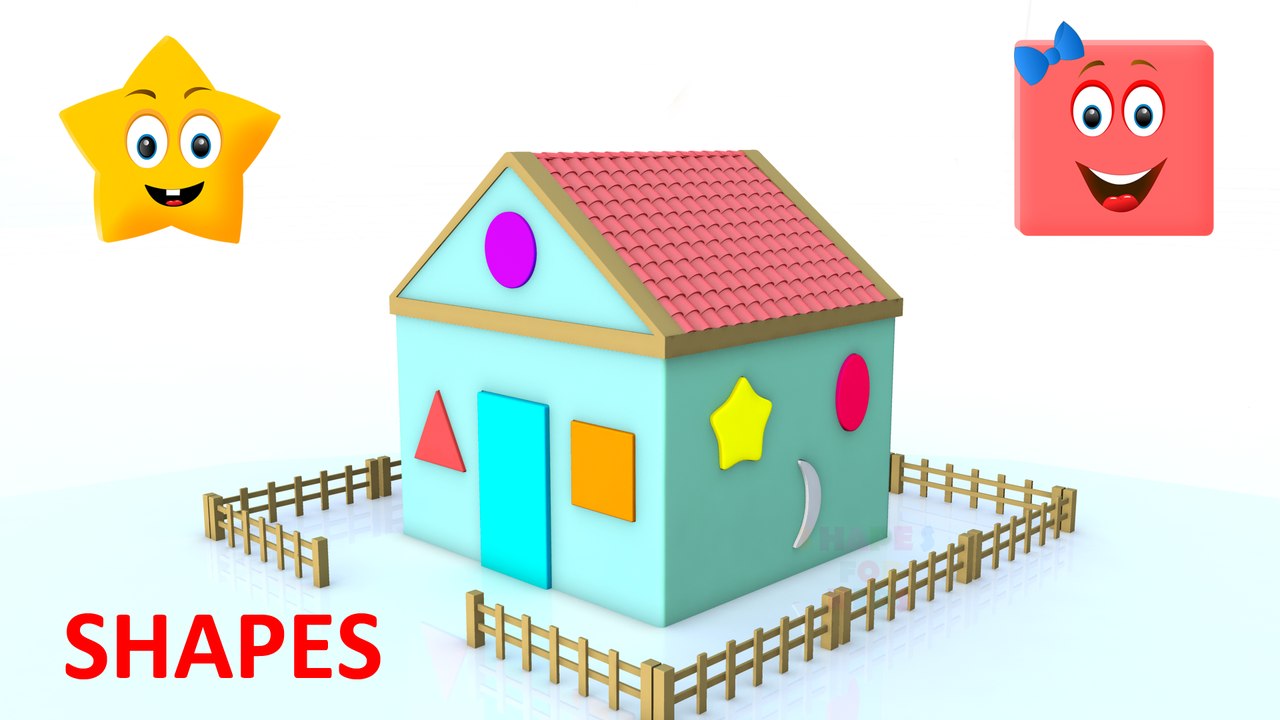 Shapes for Kids │Learn shapes from shapes house │ Nursery Rhymes Zone