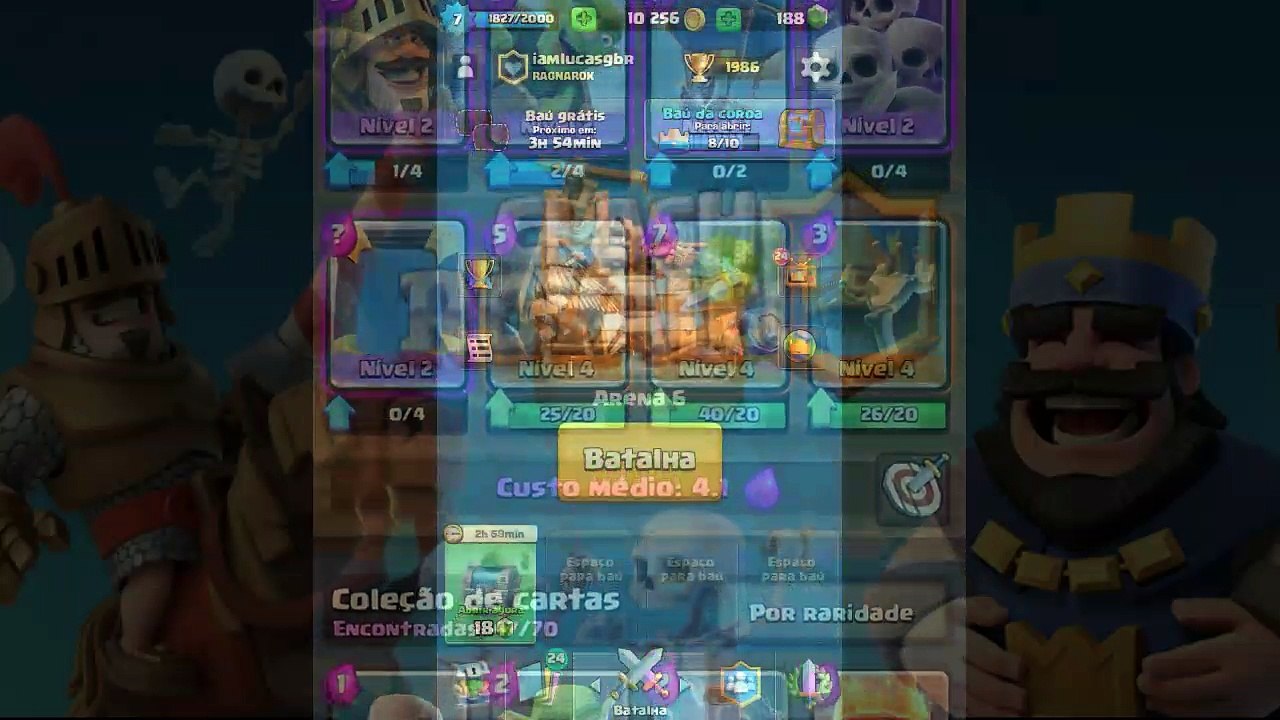 Jogando Clash Royale /Tio Charuto