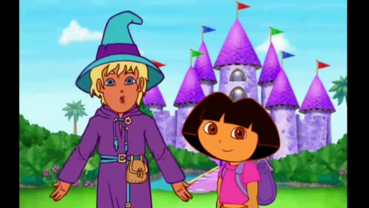 Juego de caricatura. Dora la exploradora Castillo Mágico de la Aventura. Episodios completos en inglés de nuevo.