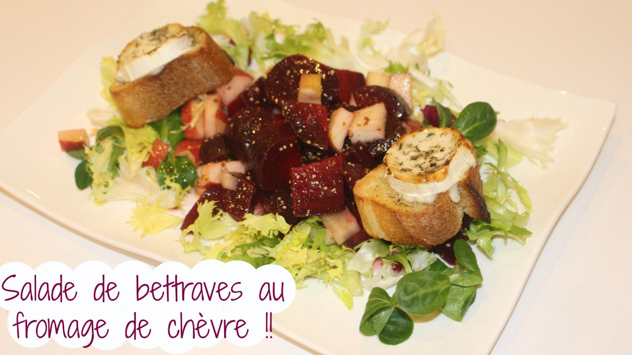 Salade de bettrave au fromage au chèvre
