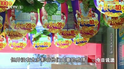 《今日说法》 20170226 五百万大奖之谜
