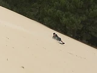 j'ai glissé, chef !... dune de pilat...