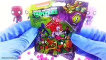 TMNT Spiderman Batman DIY Cubeez Play-Doh Dippin Dots Surprise Eggs Episodes Learn Colors!