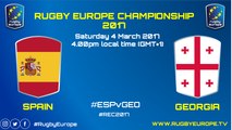 SPAIN / GEORGIA - RUGBY EUROPE CHAMPIONSHIP 2017