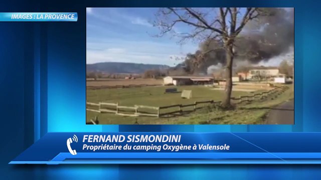 Alpes-de-Haute-Provence : Feu et explosions dans un camping à Valensole. Plus de 40 caravanes brulées