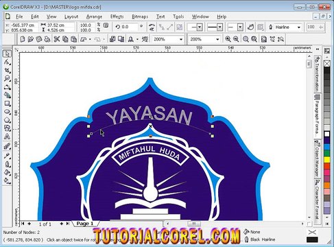 [TUTORIAL] cara membuat logo dengan coreldraw x2 x3 x4 x5 x6 x7