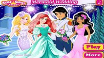 Ariel Día de la Boda de la Princesa de Disney Ariel de Maquillaje y de Vestir Juego de dibujos animados para los niños