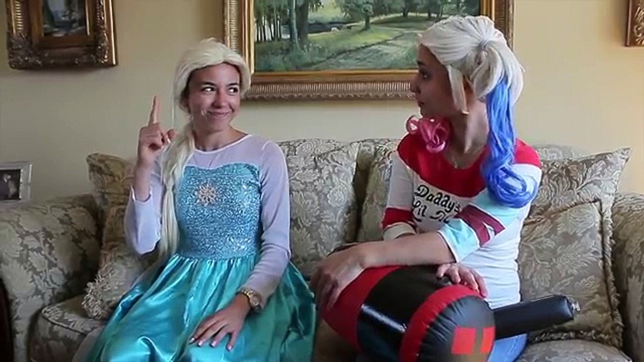 Frozen Elsa School DANCE w/ Amazing Spiderman Joker - Fart battle in real life - Funny Sup