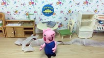 Peppa Pig George Maldad del Diablo Twin Aseo Formación de Stop-Motion de Play-Doh Compilación Episod