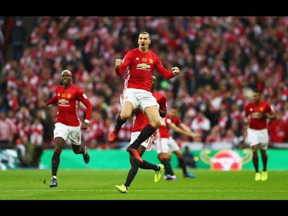 Manchester United Vs Southampton 3-2 - Zlatan Ibrahimovic Goal - February 26 2017 - EFL Cup.