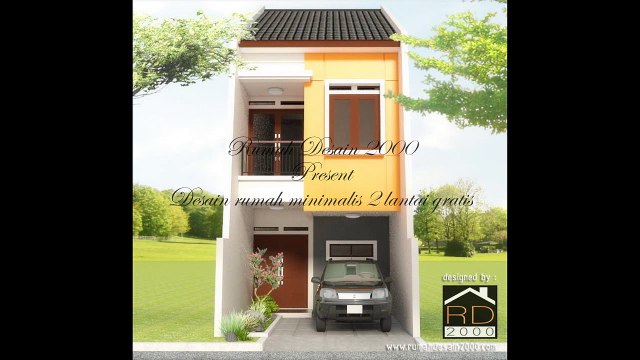 Desain rumah minimalis 2 lantai gratis - Rumah Desain 2000