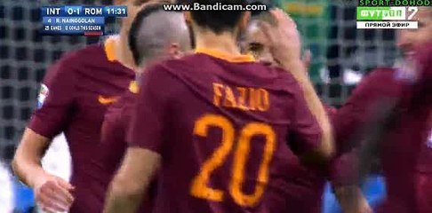 0-1 Radja Nainggolan Great Goal HD - Inter Milan vs AS Roma - Serie A - 26/02/2017 HD