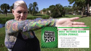Most tattooed senior citizen - Meet the Record Breakers