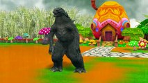 Godzilla Finger Family Rhymes For Kids | Godzilla Old MacDonald Had A Farm Children Nurser