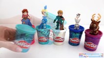 Glitter Play Doh Tubs and Disney Frozen Surprise Toys * RainbowLearning