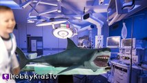 World's Biggest SHARKNADO! Doctor Surprise Toy Hunt   Tornado Terror Video Game Apps HobbyKidsTV-aN