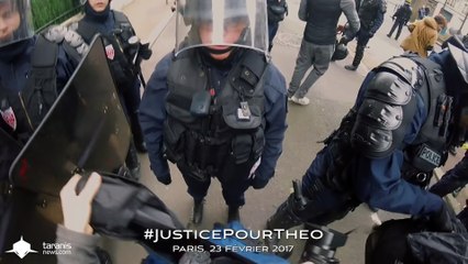 Une embrouille entre un journaliste et des CRS lors de la manifestation de soutien à Théo