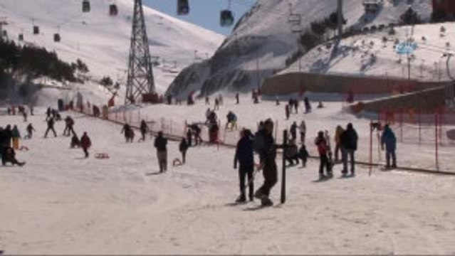 Palandöken'de Hafta Sonu Yoğunluğu