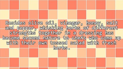 Fresh Herbs In Healthy Tossed Salads Of Andre Rochat, Patricia Wells and Giada De Laurentiis