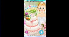 Frozen Elsa s Wedding Cake corazón Frío: pastel de boda de elsa para completar el juego