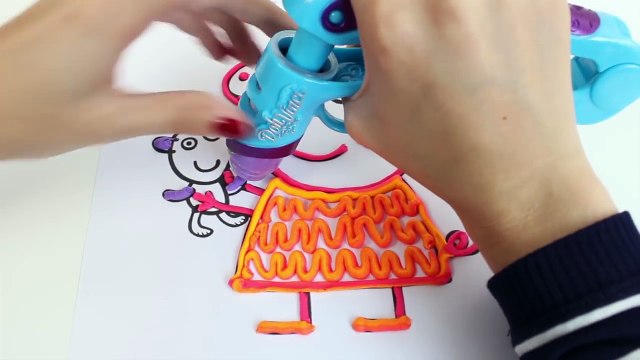 Peppa Pig Play-Doh DohVinci Art Studio Design Peppa Pig with Play Doh Vinci Dibujar con Plastilina
