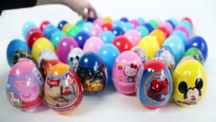 Surprise Eggs Frozen Elsa Anna Spiderman Superhero Star Wars Peppa Pig Mickey Mouse & More