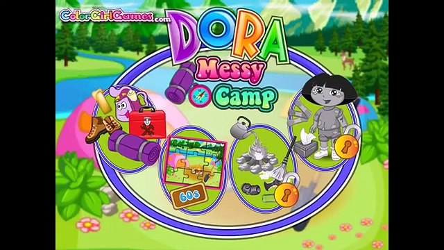 Dora La exploradora Dora Desordenado Campo de Juego | Juegos de Dora para Niños en inglés